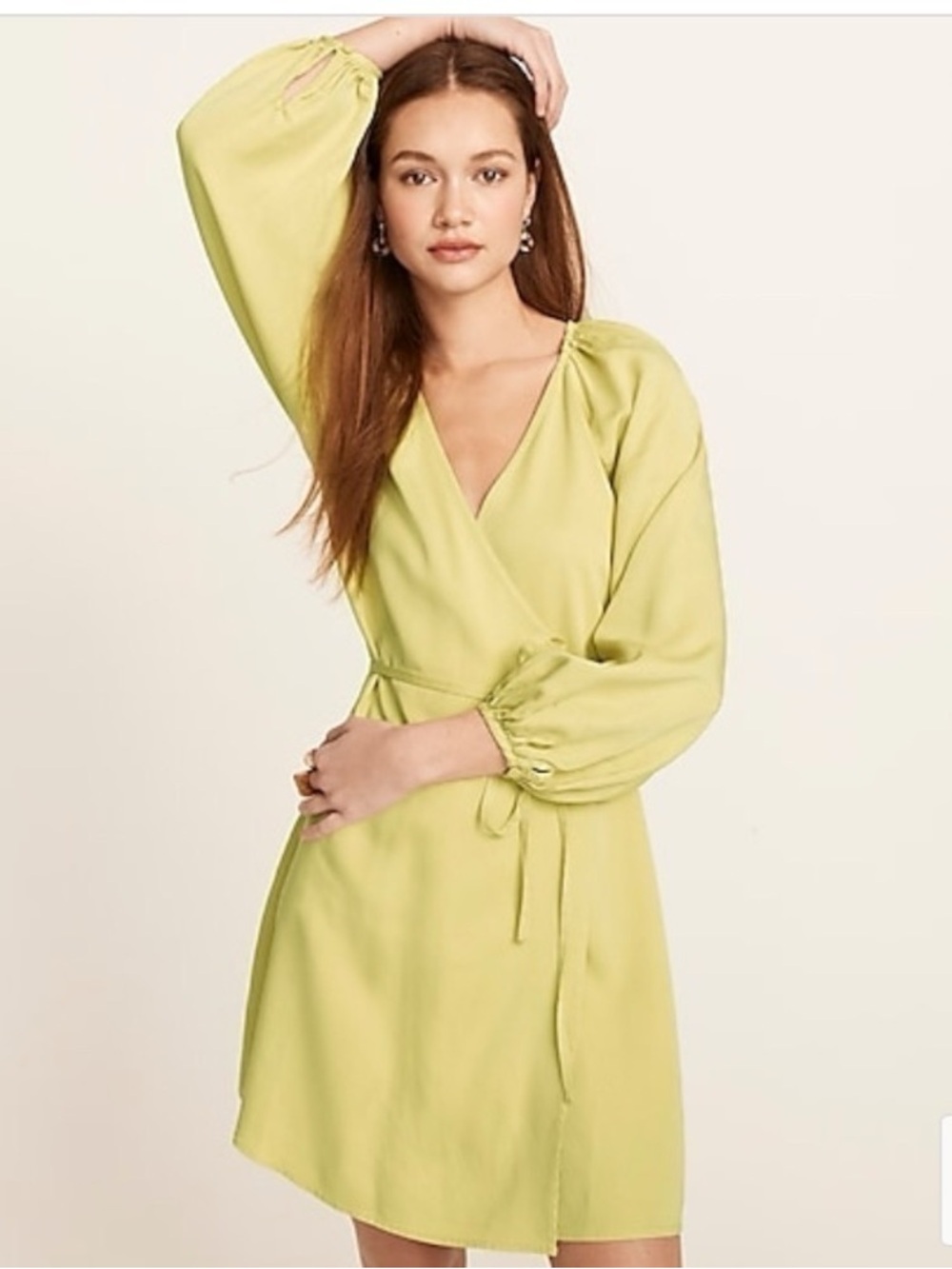J. Crew Drapey wrap mini dress BG466 Size Small